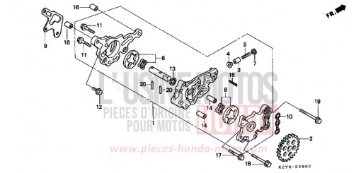 OIL PUMP XR400R3 de 2003